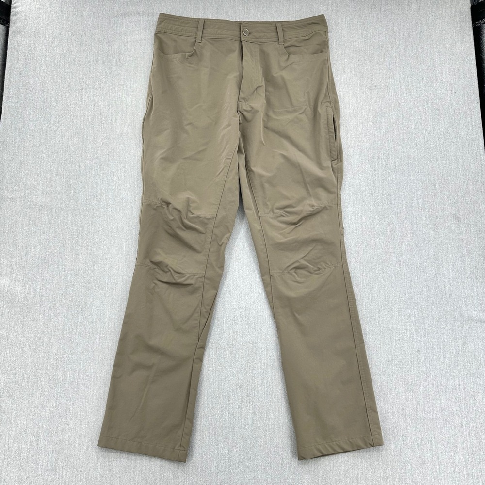 Swiss Tech Pants Mens 34x32 Brown SMB37414 Performance Hiking Stretch Utility